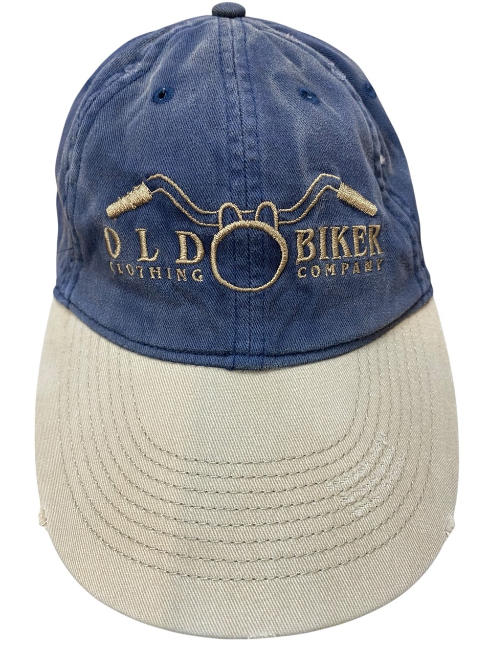 Old Biker Clothing Company Two-Tone Baseball Cap - Navy & Light Gray